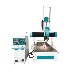 หุ่นยนต์แกะสลักไม้ 5 แกน เครื่อง CNC Router สำหรับงานแกะสลัก 3 มิติ เครื่องกัดโฟม ตัดด้วยลวดร้อน สำหรับงานแกะสลักประติมากรรม รองรับระบบ DSP/NC-studio/Mach3 ATC - Product Image 3