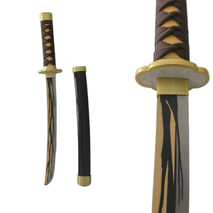 Mini Espada Nichirin de Demon Slayer, <span class=keywords><strong>Kaigaku</strong></span>, Espadas de Bambú, Modelo de Juguete Inspirado en el Anime, Accesorio de Cosplay, Colección ZKMINI-002 - Product Image 1