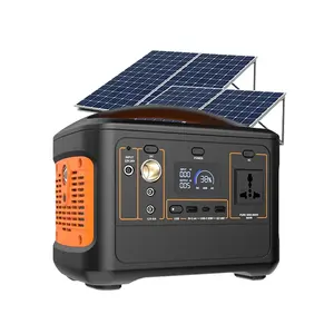 Tragbare powerstation outdoor camping lifepo4 battery charge solar  generator energy system 2400w portable power station 230v