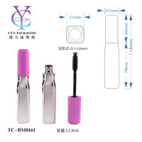Emballage personnalisé de tubes de mascara en plastique, contenants vides pour cils, contenants cosmétiques, capacité de 11,9 ml, service OEM/ODM, logo personnalisé
