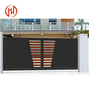 Clôture coulissante de jardin en alliage d'aluminium - Style de <span class=keywords><strong>portail</strong></span> décoratif central - Product Image 2