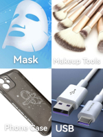 Sac d'emballage de masque facial emballage cosmétique crème pour le visage échantillon vide Sachet métallisé feuille d'aluminium Gloden masque facial sac sous vide