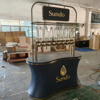 Présentoir de Comptoir Réglable pour Distributeur de Parfums Personnalisés, Vitrine d'Échantillonnage, Grande Capacité de Rangement pour Magasin de Détail