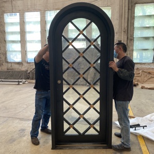 <span class=keywords><strong>Porte</strong></span> de cage à vin en fer forgé de petite taille, intérieur en verre simple, personnalisée, livraison gratuite - Product Image 2