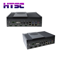 Mini PC industriel HTSC sans ventilateur, refroidissement par air, processeur Intel de 6e/7e/8e/9e génération Core i3/i5/i7, en stock