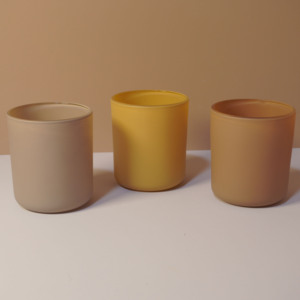 8oz 12oz 16oz Flamingo đào vàng kaki màu xám tròn dưới lọ thủy tinh với nắp được chọn - Product Image 5