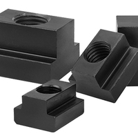 Tuerca de sujeción en T de grado 8.8/10.9, M8 M10 M12, de acero con óxido negro, para mesa de fresadora CNC