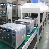 Chaîne de montage modulaire semi-automatique de four à micro-ondes châssis d'acier inoxydable pour l'opération 24/7