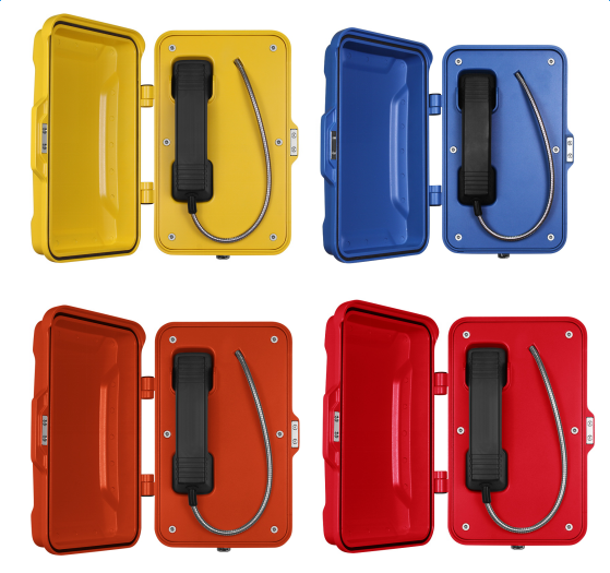 J&R JR101-FK School Telephone Aluminum Alloy Casing Waterproof Outdoor Public Emergency 4G/Wi-Fi/3G Phone