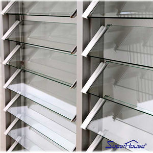 Ventanas de persiana templadas súper claras de aluminio anodizado transparente - Product Image 3