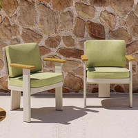Nordique moderne Durable teck bois mobilier d'extérieur ensembles de jardin hôtel cour Villa loisirs Table à manger chaise combinaison
