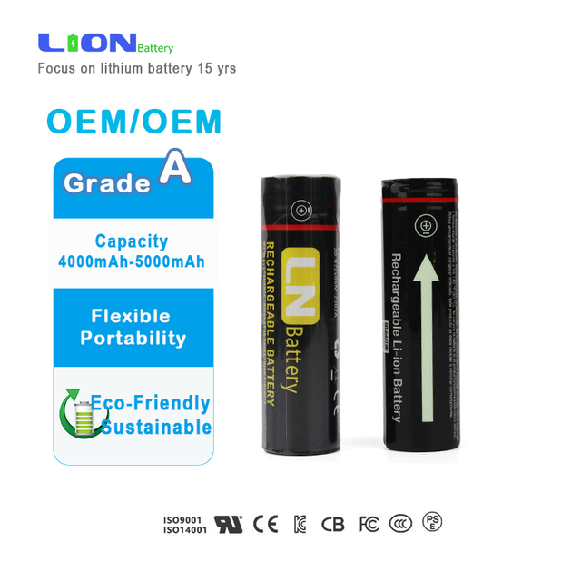 21700 3.7V Removable Rechargeable Lithium-ion Battery Pack Flashlight Battery USB-C