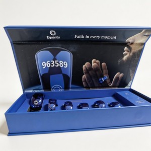 แหวนสมาร์ททัสบีฮ์ ตัวนับจำนวนการละหมาดสำหรับชาวมุสลิม แบตเตอรี่ 40mAh ชาร์จไร้สาย กันน้ำ เตือนเวลาละหมาด <span class=keywords><strong>5</strong></span> เวลา เชื่อมต่อแอปพลิเคชัน ซิกร์ ดิจิทัล - Product Image 2