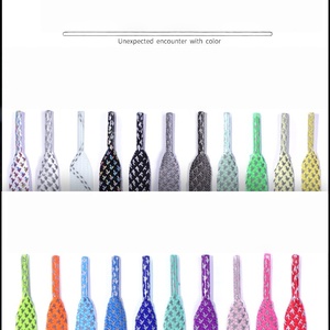 Cordones Reflectantes para Correr de Noche, Luminosos, de Seguridad, Deportivos, Elásticos, de Poliéster, Duraderos, Multicolores, Brillantes, de Alta Visibilidad - Product Image 2