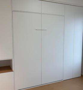 Letto Armadio Girevole Minimalista, Sistema di Stoccaggio Nascosto, Scelta dell'Architetto per l'Efficienza Spaziale - Product Image 3