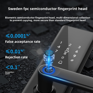 Tuya Smart Lock mit WLAN, Fingerabdruck, digitalem <span class=keywords><strong>Code</strong></span>, RFID, IC-Karte, <span class=keywords><strong>App</strong></span>-Entsperrung, intelligentes Türschloss - Product Image 3