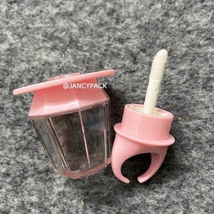 JANCY Paquete de 8ml de gran capacidad anillo de dedo azul en forma de rosa iptint botella Mini lindo brillo de labios tubos contenedor con varitas - Product Image 5