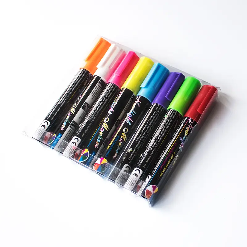 Wholesales liquid chalk marker pen 8 colors window pens writing backboard