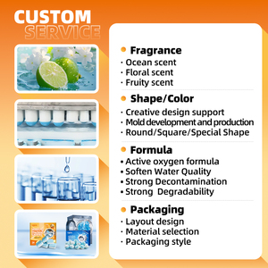 Tablettes effervescentes nettoyantes pour machine à laver à oxygène, détartrage en profondeur, vente en gros d'usine, OEM ODM pris en charge, transfrontalier - Product Image 3