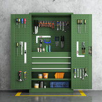 Vente d'usine - Armoire à outils en acier métallique à 3 tiroirs, robuste, pour garage, avec serrure, style contemporain, OEM, capacité de charge de 200 kg