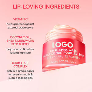 GUOCUI BIO TECH Vegane Organische Natürliche Feuchtigkeitsspendende Lippen-Reparatur-Behandlung Über-Nacht-Pflege-Balsam Kollagen-Lippenmaske - Product Image 2