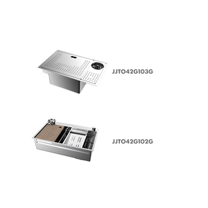 Évier de cuisine en acier inoxydable DongPeng 3D à motif grain de riz, résistant aux taches d'huile, haute compatibilité ODM/OEM - Product Image 1