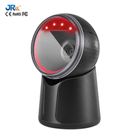 Lecteur de codes-barres de bureau JR-T52HD 1D 2D QR Code, capteur CMOS USB automatique, garantie 1 an, SDK inclus, scanner de codes QR