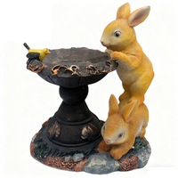 Figurine lapin en résine biodégradable écologique Décoration intérieure durable