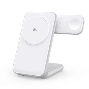 Cargador Inalámbrico 3 en 1 QI2.2 de 25W con Soporte Plegable Magnético para Teléfono Móvil, Flexible para Auriculares y Otros Dispositivos - Product Image 1