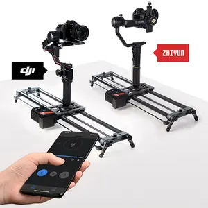 Yc Ui Video Schieten Super Low Noise Gemotoriseerde Rail Dolly Camera Dslr Slider 120Cm Met App Controle