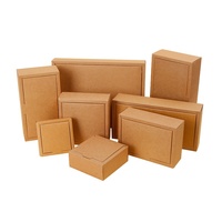 Boîte en carton ondulé rectangulaire pliable style avion, en cuir de vachette vintage, avec revêtement UV, personnalisable, pour cadeaux universels et thé, en stock