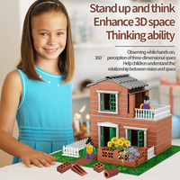 Granja en crecimiento 127 Uds Mini Little Mason DIY juguete de construcción para niños Casa de construcción modelo hecho a mano pared de ladrillo juguete de construcción