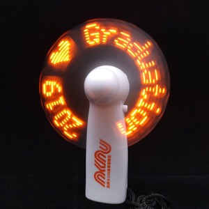 Advertising Wedding Gifts Giveaways Party Toys <strong>Hand</strong> Handheld Customized Flashing Mini Light up LED Message <strong>Fan</strong> - Product Image 2