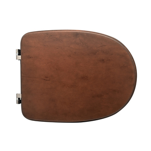 Asiento de inodoro para Cesame Aretusina, forma de jarrón, nogal oscuro, con bisagras pasantes - Product Image 1
