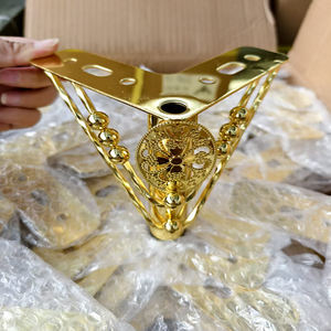 Commercio all'ingrosso dorato divano gambe in stile lusso 12cm 15cm in acciaio inox parti mobili gamba divano - Product Image 5