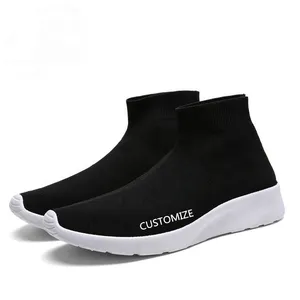 Sock Shoes Sport Casual Shoes A3 MD Summer Shoes Manufacturer Lasted Design Factory Price Knit Mesh High Quality High Top Men