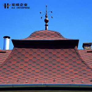 Tuiles de toiture en bardeaux d'asphalte de style mosaïque HONCHOR avec un design moderne et une garantie d'un an pour des feutres de toiture élégants - Product Image 2