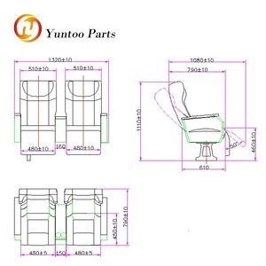 อลูมิเนียมฐานหรูหราโค้ชที่นั่งรถบัส - Product Image 4