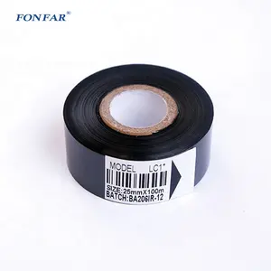 25mm Black Tape Expiration Date LC1 for Printer Number Lot with Expiry Date Printing Machine /Printing Machines