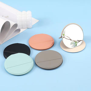 Mini specchietti da trucco rotondi portatili giocattoli in pasta creativa Mini specchietti rotondi in plastica - Product Image 2