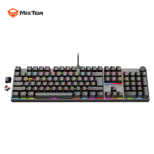 MEETION MK009PRO Clavier de jeu mécanique filaire <span class=keywords><strong>USB</strong></span>-C axe rouge RGB rétro-éclairé pour ordinateur PC - Product Image 3