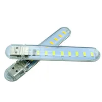 Lampe de lecture portable USB DC 5V à 3, 8, 16 ou 24 LED, lumière blanche chaude, mini lampe torche, veilleuse, éclairage flexible pour ordinateur portable