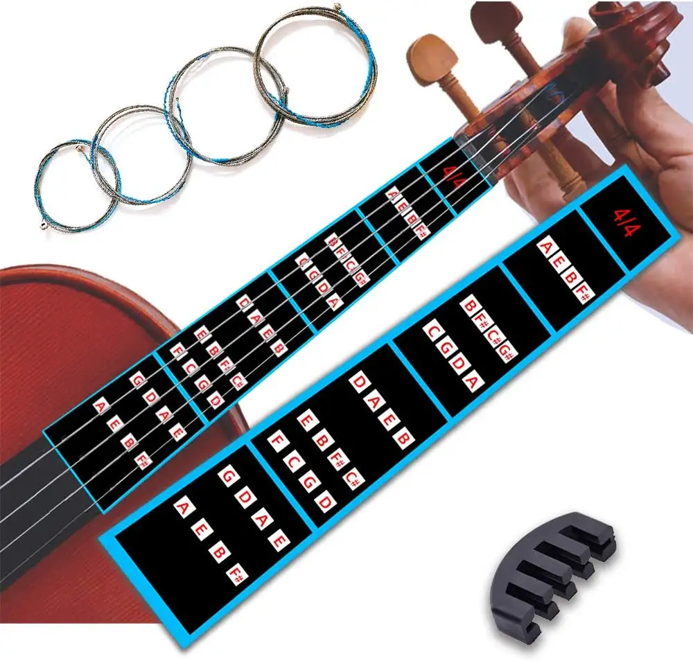 Chuyên nghiệp chỉ số đánh dấu thực hành chỉ số Sticker biểu đồ có thể tháo rời công cụ người mới bắt đầu Fingering Violin vị trí