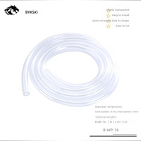 Tuyau d'eau en PVC Bykski B-WP-16, épaisseur de paroi 3 mm, diamètre 16 mm, transparent, flexible, pour refroidissement liquide d'ordinateur
