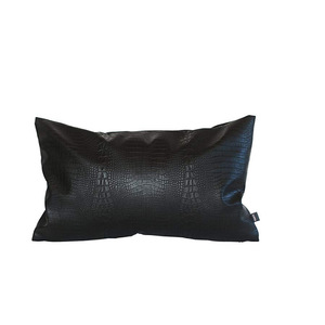 Funda de almohada personalizada de piel sintética PU con patrón de cocodrilo, almohada para el coche, almohada para el respaldo, cojín decorativo, funda de almohada para sofá de casa - Product Image 2