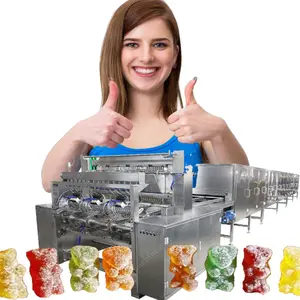 Hot sale Made in China gelatin production line jelly machine candy gummy bear machine