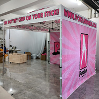 Carpas para Ferias Comerciales y Eventos, Carpa Plegable Promocional Personalizada con Logotipo, Estructura de Aluminio de 10 x 10, Diseño Gratuito