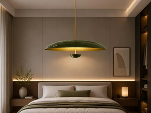 Lámpara Colgante Moderna de Mediados de Siglo, Color Verde Oliva, Estilo Escandinavo, Iluminación de Diseño Contemporáneo para Decoración del Hogar - Product Image 4