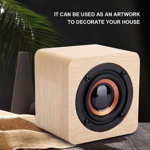 Altavoz Portátil Inalámbrico de Madera y Bambú para Teléfono Móvil, Diseño Moderno, Mini Altavoz para Exteriores - Product Image 3