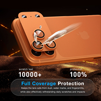 Protection d'objectif d'appareil photo 3D en verre trempé double couleur AR Armor 17 Pro Pro Max, anti-rayures, haute définition pour iPhone